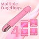 Klassische Vibratoren Leise und Stark G-Punkt Silikon Vibrator für Sie Klitoris 10 Vibrationsmodi Dildo Analplug Analvibrator Prostata Stimulator Erotik Sexspielzeug für Frauen Paare Extrem-Rosa
