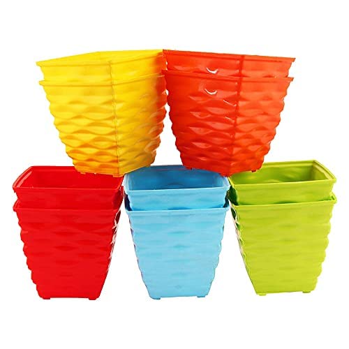 See full amazon price history chart for PlantaZee Plastic Diamond Cool Pot, Multicolor 10 x 10 x 8 cm, 5 pcs PlantaZee Plastic Diamond Cool Pot, Multicolor 10 x 10 x 8 cm, 5 pcs (B09MHH695J) Amazon Price History, Amazon Price Tracker