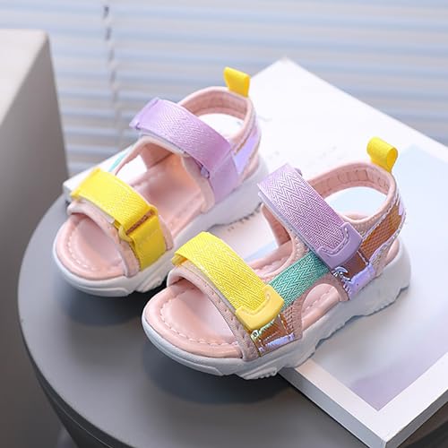 IWIHMIV Girls Sandals Girls Summer Sandals Toddler Summer Sandals Breathable Non-Slip Water Shoes for Beach Pool3