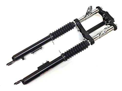 Gabel Federgabel komplett Schwarz passend für Tomos A35 Mofa Moped Mokick – Länge 630mm