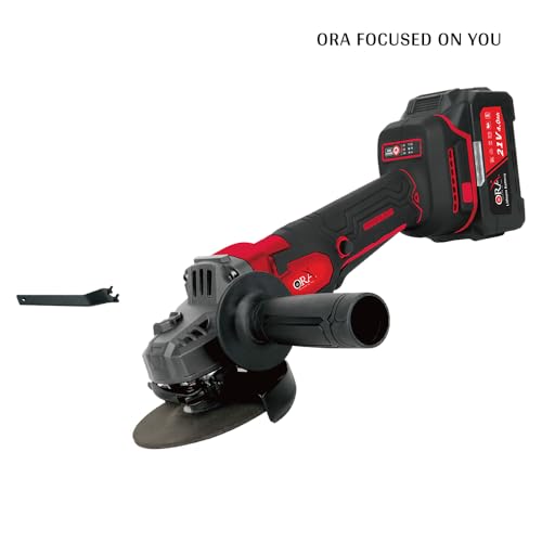 Image of Cordless Angle Grinder with Rechargeable Battery, Portable Handle Design, Compact Body and Multi Surface Grinding Support 21V Battery, 3 Variable Speed