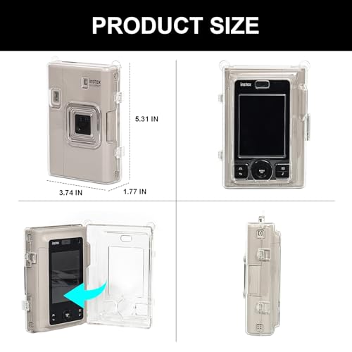 Funda transparente para cámara Fujifilm Instax Mini LiPlay+ miniatura 2