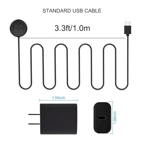 Image of Fast Charger for Google Pixel Watch 2 & Pixel Watch 3 /Fitbit Ace LTE USB C Charging Cable Cord