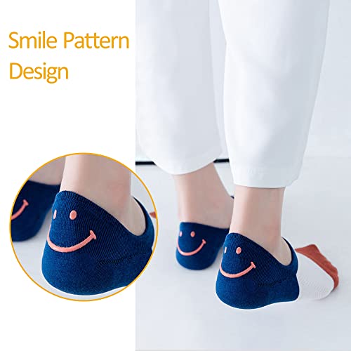 Womens No Show Socks 5 Pairs Invisible Cute Socks Womens Low Cut Socks Hidden Non Slip Socks Breathable Thin Socks4