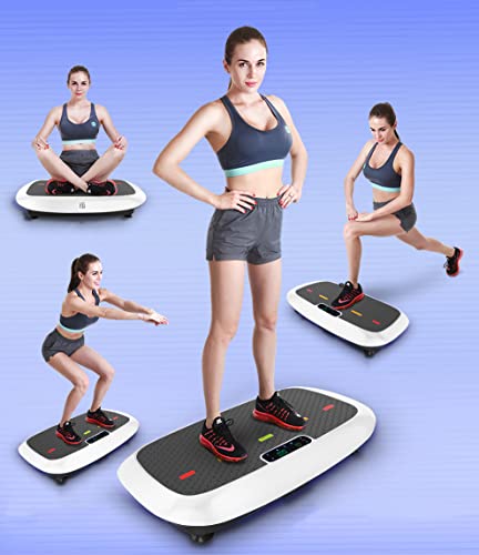 Fitness Vibrationsplatte rutschfest Für Das Training Zuhause Inklusive Widerstandsbändern – Touchscreen Und… – Bild 5