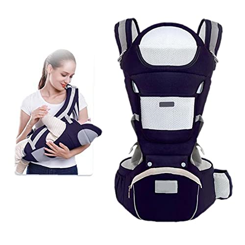 Hainice Babydragers met ergonomische heupstoel, schatvanger voor baby tot peuterdonkerblauw - Image 3