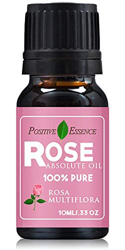 Rose Essential Oil, 100% Pure Rose Essence Oil, Undiluted, Rose Absolute Oil, Therapeutic Grade, 10ml .33 fl oz, Aromatherapy Oil