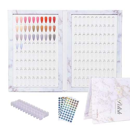 Acycoin2A 160 Nagelfarben-Display mit 240 Nagelspitzen, Karton für UV-Gel (A)
