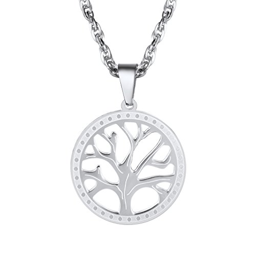PROSTEEL Tree of Life Necklace,Family Tree Necklace,Tree of Life Pendant,Family Tree Pendant,Tree of Life,Tree Gift Daughter Charms,Stainless Steel