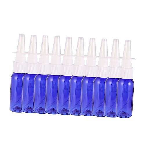 10 Pièces 30 ml épaule ronde longue bouteille vaporisateur nasal bouteille de pulvérisation directe bouteille médicale bouteille de pulvérisation voyage nasale paquet