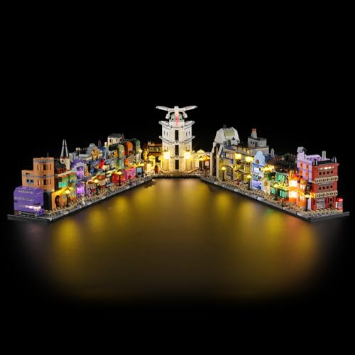 Image of BRIKSMAX 2.0 Light Kit for Lego-76444 Diagon Alley Wizarding Shops -Innovative Led Lighting Kit Compatible with Lego Harry Potter Building Set- Not Included Lego Set