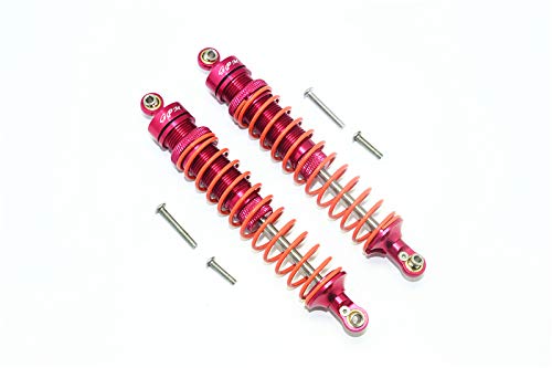 Arrma Granite 4X4 / Big Rock Crew Cab 4X4 Upgrade Parts Aluminum Rear Heavy-Duty Adjustable Damper (115mm) - 1Pr Set Red