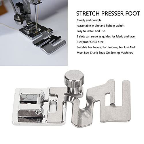 Pie prensatelas para cordón elástico para máquinas de coser miniatura 2