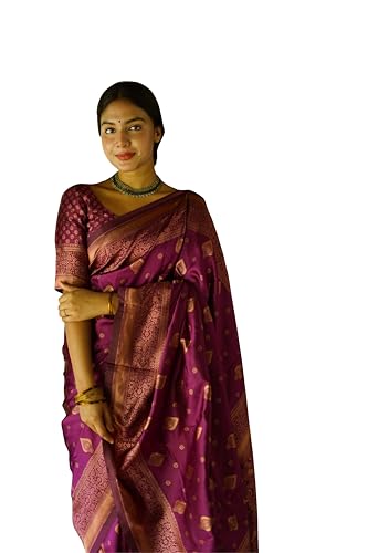 Image of Avantika Fashion Women's Kanjivaram Soft Semi Silk Banarasi Sarees With Blouse Piece.