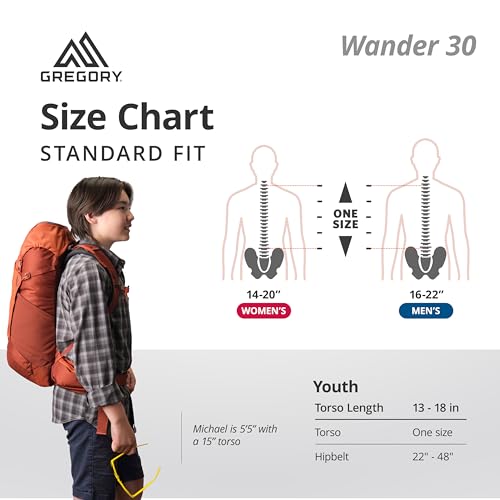 Mochila Trekking Gregory Wander 30L Unisex Azul miniatura 3