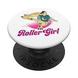 roller girl skates womens pattini vintage retrò anni '70 '80 popsockets popgrip intercambiabile