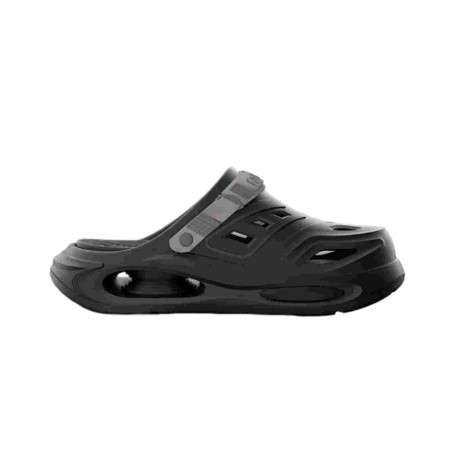 WANGSHUO Letnie kapcie unisex puste chodaki, modne grube podeszwy dwuczęściowe kapcie EVA, antypoślizgowe odporne na zużycie sandały outdoorowe-szary-40-41