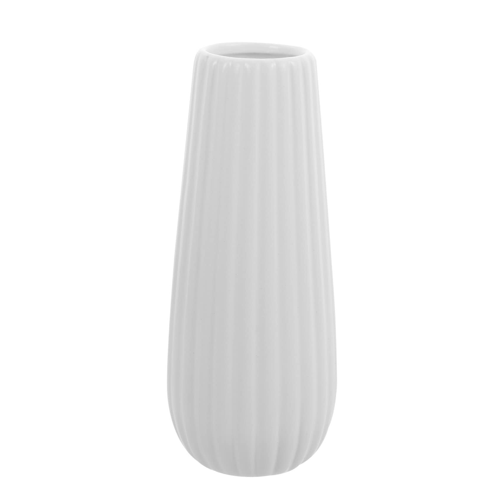 Vase sec pastel en céramique pour composition florale minimaliste