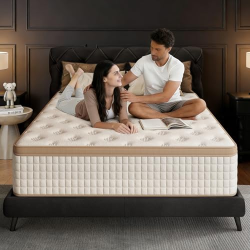 MOOA King Size Mattress, 12 Inch King Mattress 80Lx76Wx12Th in a Box for Back Pain Relief, Upgrade...