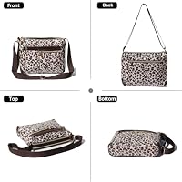 ESVAN Nylon Crossbody Bag For Women Waterproof Lightweight Casual Multi Pockets Shoulder Handbag Purse (Black1) — image 7