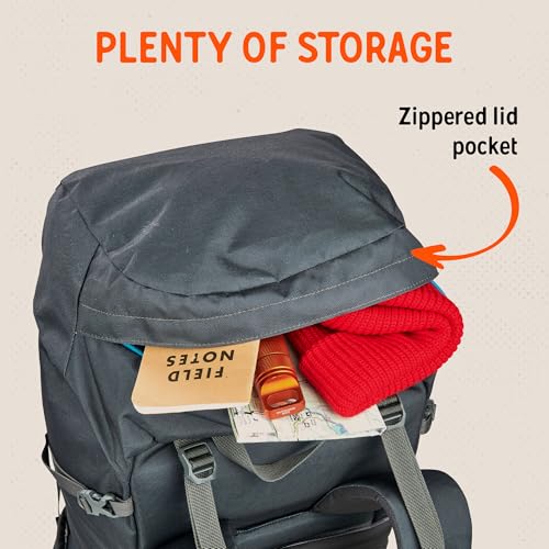 Image of Kelty Asher Backpack, Daypack to Multi-Day Backpacking Capacity, Hiking, Lightweight Travel Pack, Internal Frame (65L Beluga)