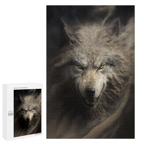 Puzzles pour adolescents 1000 PCS loup cadeau anniversaire ou Noël