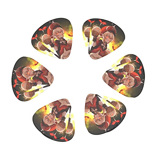 Genshin Lot de 12 médiators créatifs pour guitare électrique en bois Unisexe - Les Beatles, Paul McCartney, John Lennon, RIngo Starr, George Harrison Genshin Lot de 12 médiators créatifs pour guitare électrique en bois Unisexe – Image 3