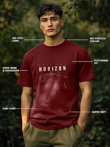 Image of Nobero Men's Regular Graphic Printed T-Shirt for Men | Soft Cotton | Classic Fit | Printed Casual Tshirt for Men
