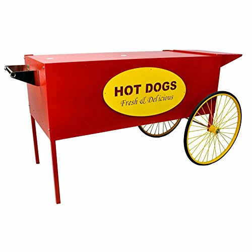 Paragon Large Hot Dog Cart, Red
