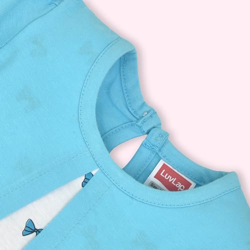 Image of LuvLap Baby Girls 100% Cotton Full Sleeve Girl Frock, Pack of 02