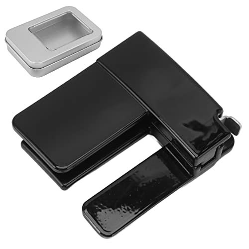 Pants Waist Shrink Clip Buckle Heavy Duty Multi Function Belt Clip Buckle Pants Size Adjust Clip for Daily Life Black (Black)