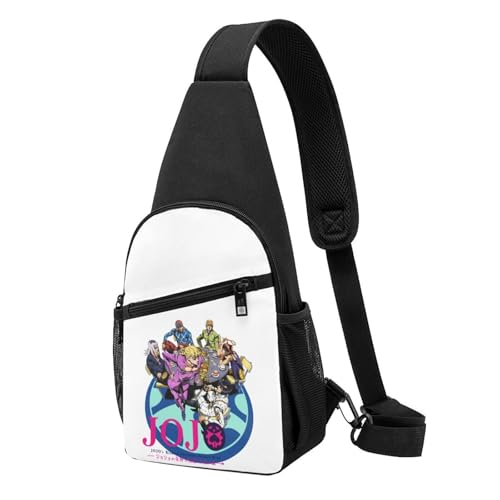 ジョジョ の奇妙な冒険 ボディバッグ ショルダーバッグ メンズ レディース ウエストポーチ 斜め掛け 軽量 防水 大容量 通勤 ハイキング 旅行 スポーツ