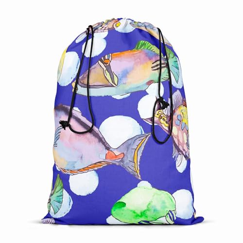 Image of ArtzFolio Tropical Sea D2 | Reusable Sack Bag | Bag for Gym, Storage, Vegetable & Travel