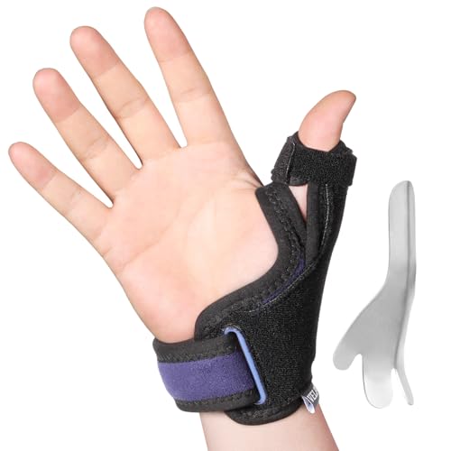Velpeau Thumb Wrist Support Brace, CMC Thumb Spica Splint for Arthritis Pain, De Quervains Tenosynovitis, Trigger Thumb, Tendonitis, Sprain, Fits Both Left or Right Hands (Aluminum Insert Ve