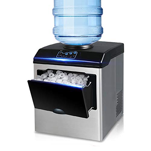 SUM Eismaschine + Kaltwasserspender - 25 kg EIS in 24 Stunden - Aufsatz-Eismaschine - Neues kompaktes Modell - Keine…