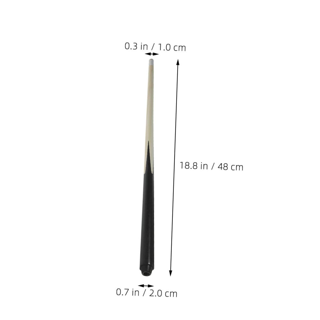 TOYANDONA Stecca da Biliardo Corta in Legno per Bambini e Adolescenti, Mini Stecca da Biliardo Leggera e Compatta, Accessorio Sportivo Salvaspazio per Giochi da Tavolo, Set da 3 Pezzi