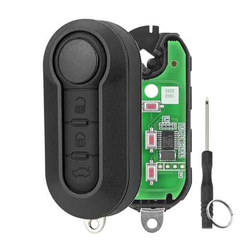 Contenuto della confezione: un portachiavi con telecomando per Fiat 500L, Ducato, Bravo, Iveco Daily, Peugeot Boxer, un portachiavi e un cacciavite