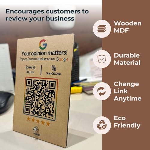 tinydabba Wooden Review NFC Standee with QR Code by tinydabba - 7