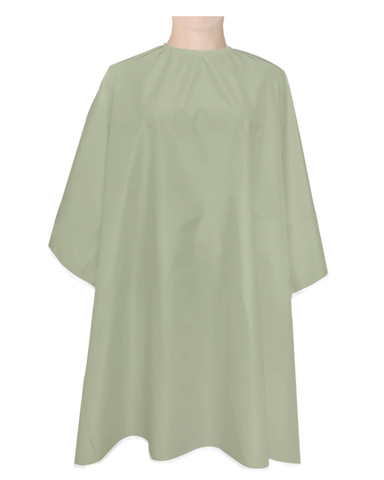 Sage Green Barber Cape - Salon Hair Cutting Cape for Women,Men,Kids,Adults,Haircut Cape with Adjustable Elastic Neckline Stylist Cape Gown Accessories Abstract Modern Minimalist Soild Color