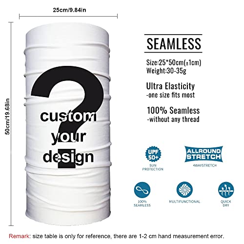 Kalily Custom Face Mask Balaclava Personalized Headband Neck Gaiter For Men Women (Black) #TOP1