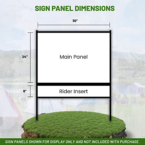 Justsignframes C-229 Real Estate Metal Yard Sign H-Frame With Rider  thumb #3