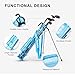 KVV Lightweight Sunday Golf Stand Bag, Colorful Fashion Pitch and Putt Golf Bag (Blue)