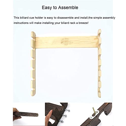 Support de rangement pour queues de billard horizontal bois - 6