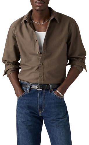 Levi's Para Hombre. A7210-0051 Camisa De Botones Authentic MarróN (Xl), Casual, AlgodóN, Manga Larga - 5