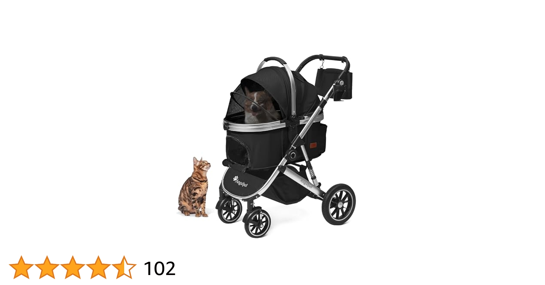 Amazon | Angelpet ペットカート 分離型 犬用 バギー いぬ用 4輪
