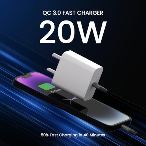 Image of DeperAI 20W GaN III Fast Charger | PD 3.0, UFCS, MFi Certified | Universal USB-C for iPhone, iPad, Samsung & More | Compact, Safe & Stylish (White)