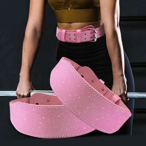 Waist Belt Leather Weightlifting Belt For Women Fitness Strength Training Light Weight Breathable Waist3