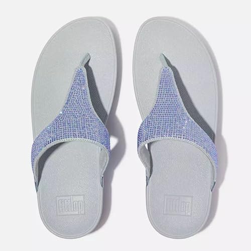 Image of FitFlop Women's Lulu Crystal Metallic Toe-Post Sandals