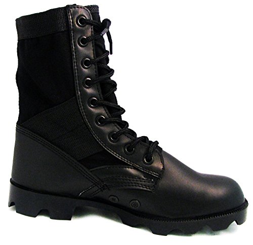 Men's Jungle Boots G.I. Type Lace up Tactical Combat Military Work Shoes Width: Wide (W or 2E), Black, Sand4