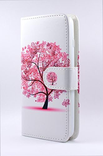 Thousand Eight(TM) For LG Optimus L90 Candy Dual-Use Flip PU Leather Wallet Pouch Case + [Free LCD Screen Protector Shield(Ultra Clear)+Touch Screen Stylus] (Wallet Pouch Butterfly tree)